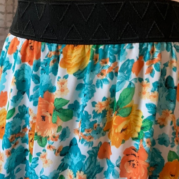 Lularoe Orange and blue Floral Maxi Women’s Skirt Size Medium - Picture 1 of 13